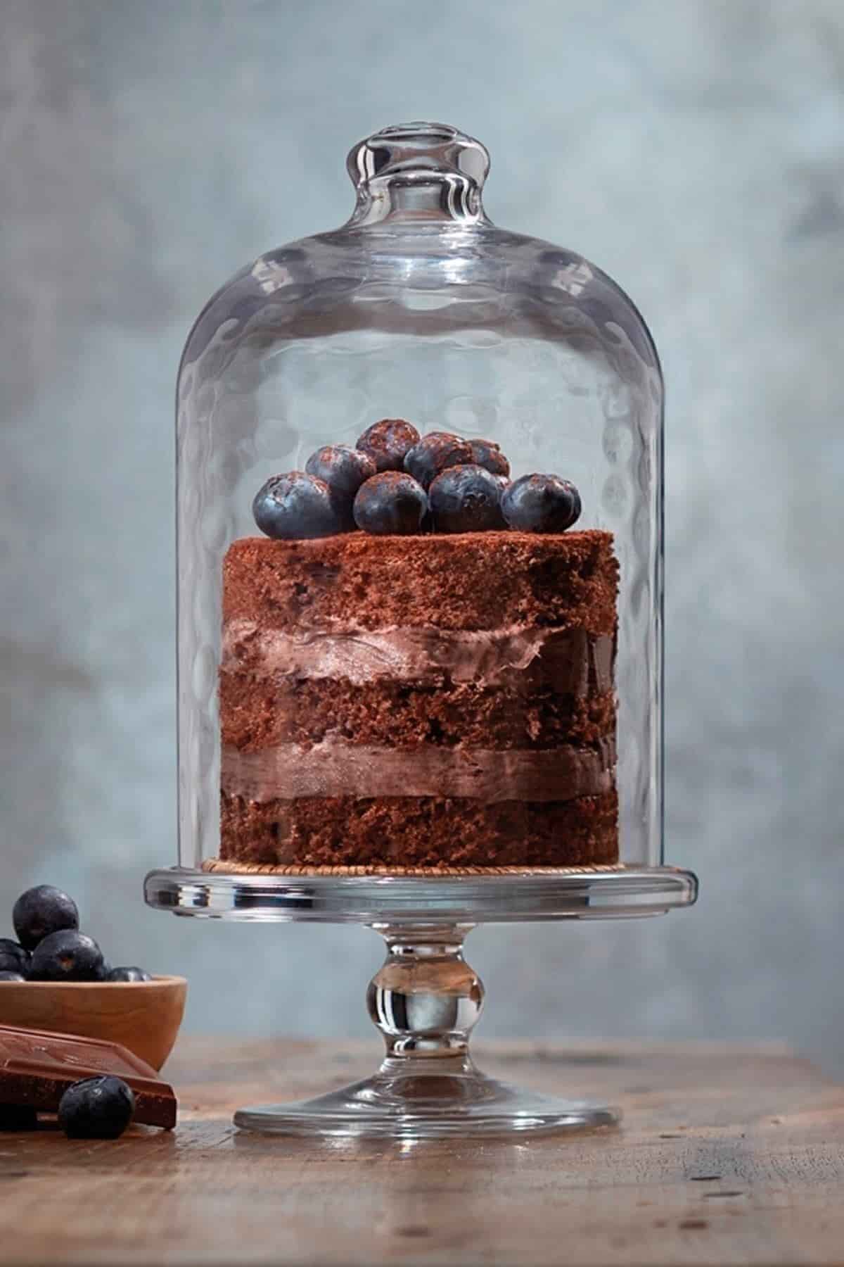 Paşabahçe Midi Patisserie Cam Ayaklı Servis Tabağı ve Fanus